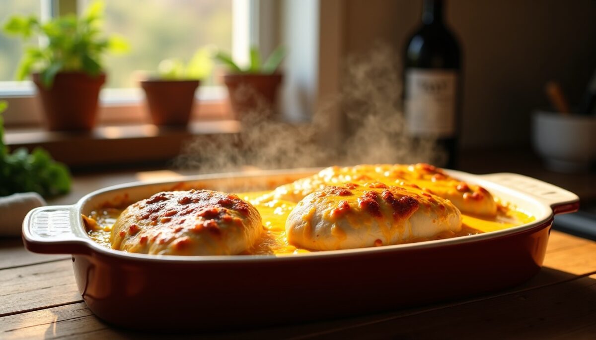 Poulet gratiné ultra fondant : le secret d'une couche insoupçonnée sous le fromage qui préserve tout le moelleux de la viande