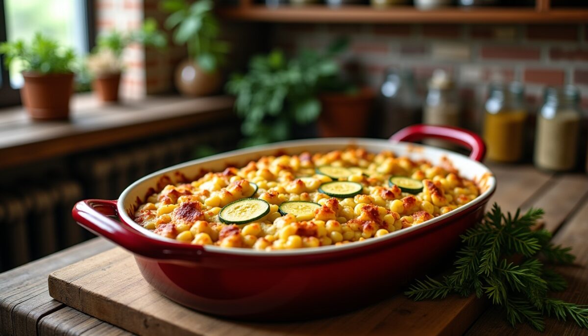 Soirs de semaine : le gratin de pâtes aux courgettes croustillant qui séduit tous les gourmands, à condition d’éviter cette erreur