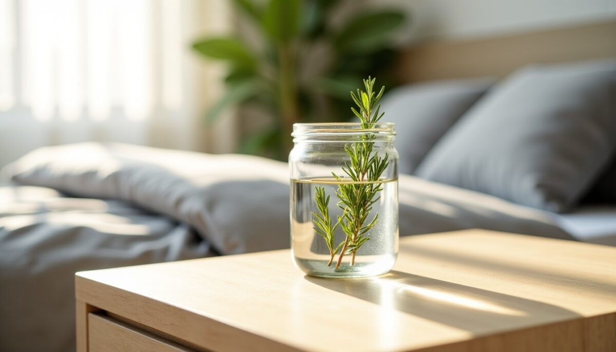 Les bienfaits méconnus d’un bocal d’eau et de romarin dans la chambre : pourquoi l’adopter chez soi ?