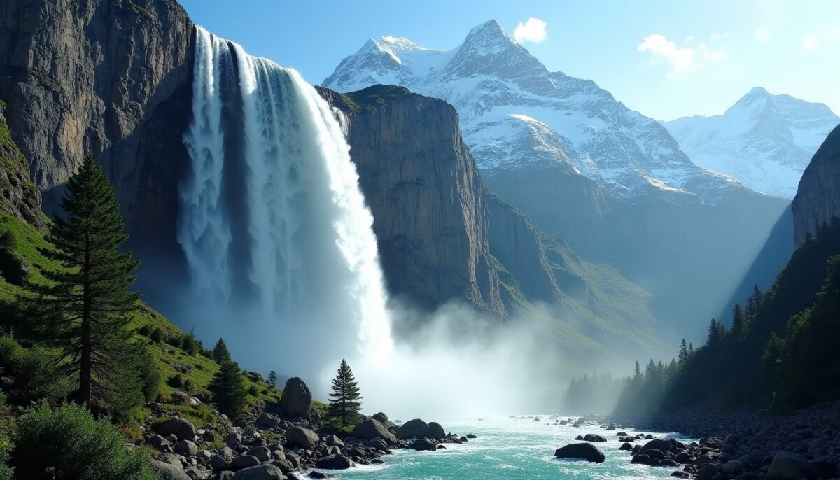 Incroyable mais vrai : une cascade française, plus haute que la Tour Eiffel, rivalise avec les sommets de l'Himalaya