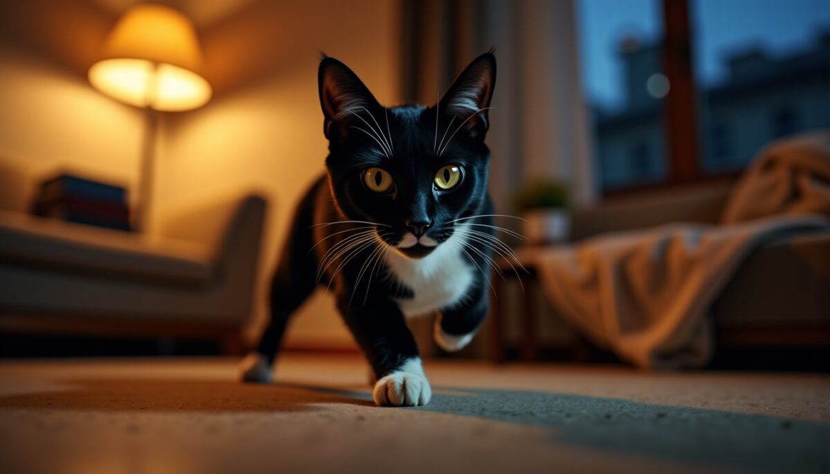 Pourquoi votre chat part-il en folie chaque soir ? Ce que les vétérinaires expliquent sur cette course nocturne