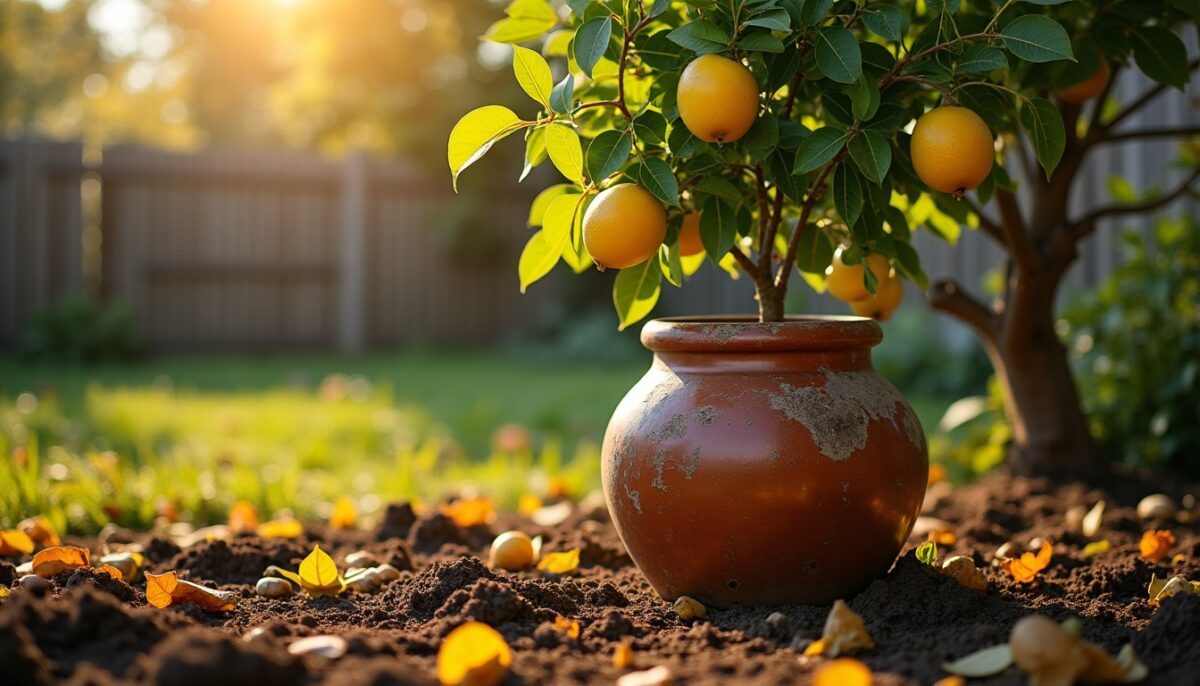 Pourquoi les anciens négligeaient le pulvérisateur quand leur citronnier perdait ses feuilles en octobre : le secret se révélait sous le pot